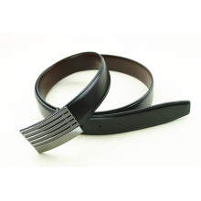 High quality genuine lather plate buckle men belt trading company
